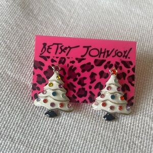Betsey Johnson Christmas Tree Earrings